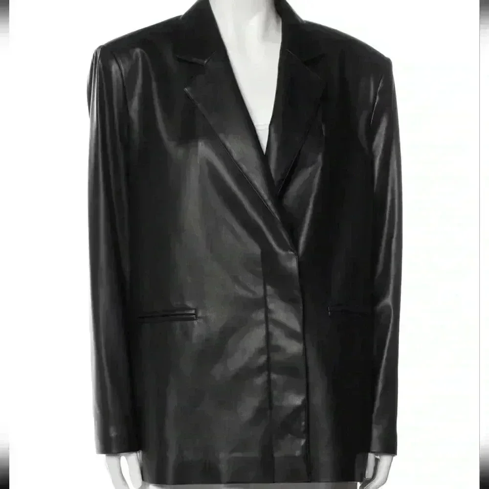 Maria Vittoria Paolillo Vegan Leather Blazer
